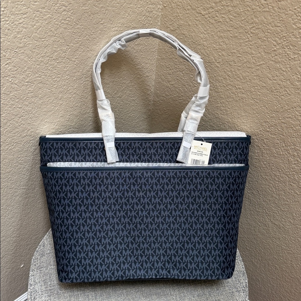 NEW…. By Michael Kors “Winston Tote”  Admiral Blue….